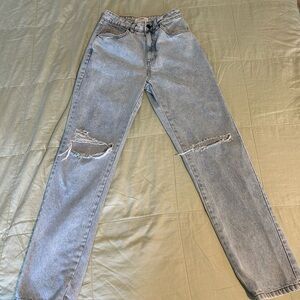 Cotton On Light Blue Straight Leg Jeans